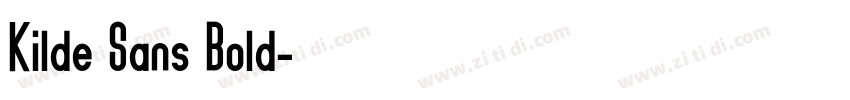 Kilde Sans Bold字体转换